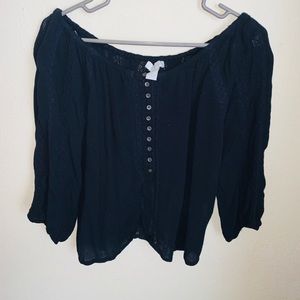 Black Off The Shoulder Small